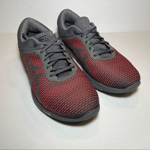 ASICS FuzeX -‎ Grey/Red women’s size 8.5 No Box/Pre-owned